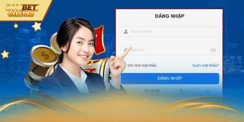 Cược thủ nhập ID, mật khẩu để vào game OXBET