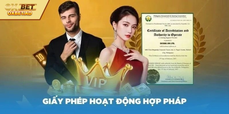 Những giấy phép vận hành OXBET đang sở hữu