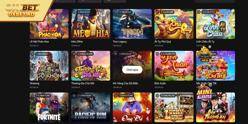 Nổ hũ OXBET - Sảnh slot game trực tuyến hàng đầu 